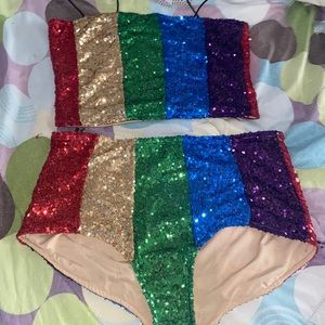 Pride Glitter Sequin 2-Piece